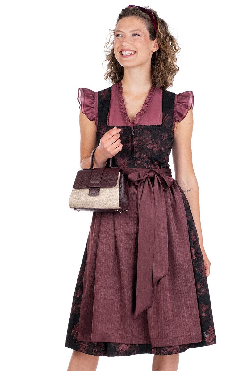 MarJo Dirndl Midi Dirndl 2tlg. - IGGENSBACH - schwarz/bordeaux günstig online kaufen