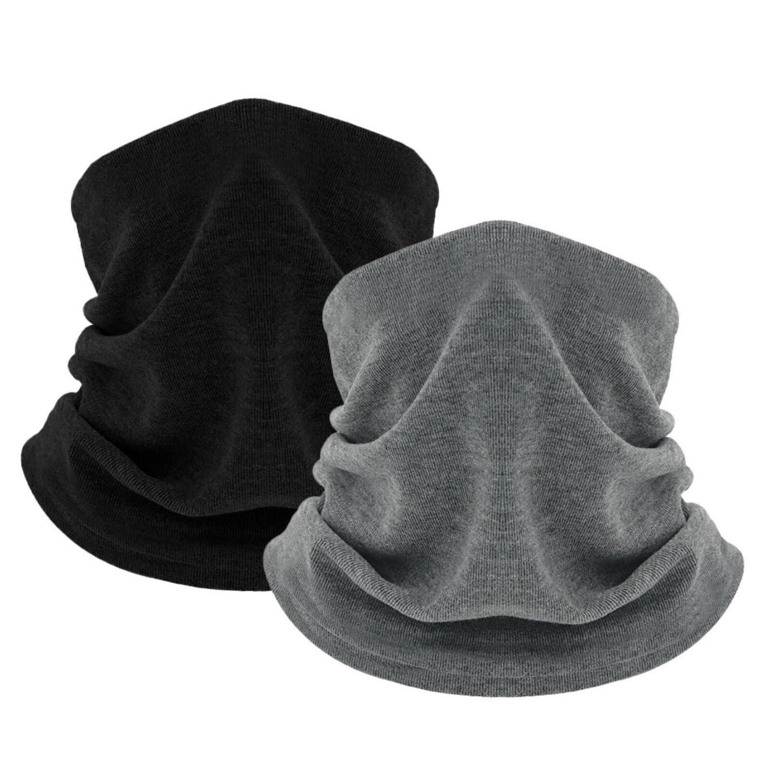 LuxusKollektion Loop Winter Schlauchschal Fleece Damen Herren, (2-St)