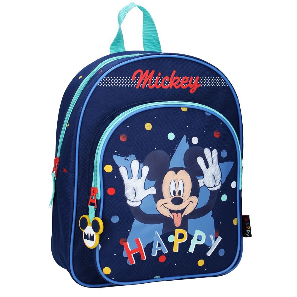 Kinderrucksack Kinder Rucksack Happy 31 x 25 x 9 cm Micky Maus Mickey Mouse