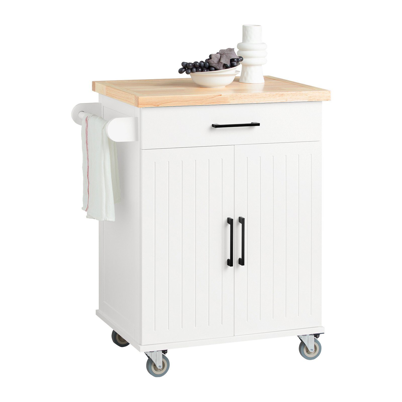 SoBuy Küchenwagen FKW119, Servierwagen mit Arbeitsplatte günstig online kaufen