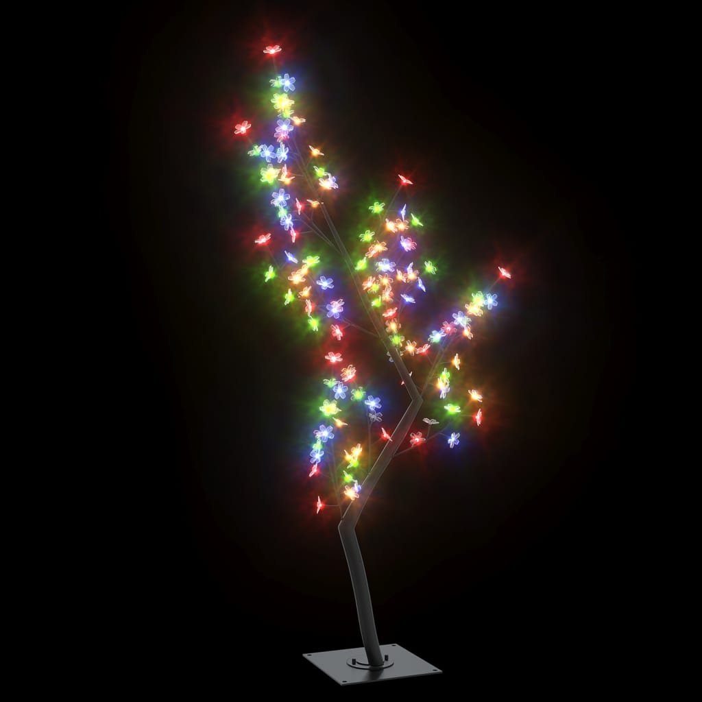 Dekolicht 120 LEDs Mehrfarbig cm 128 Kirschblüten Bunt vidaXL Weihnachtsbaum