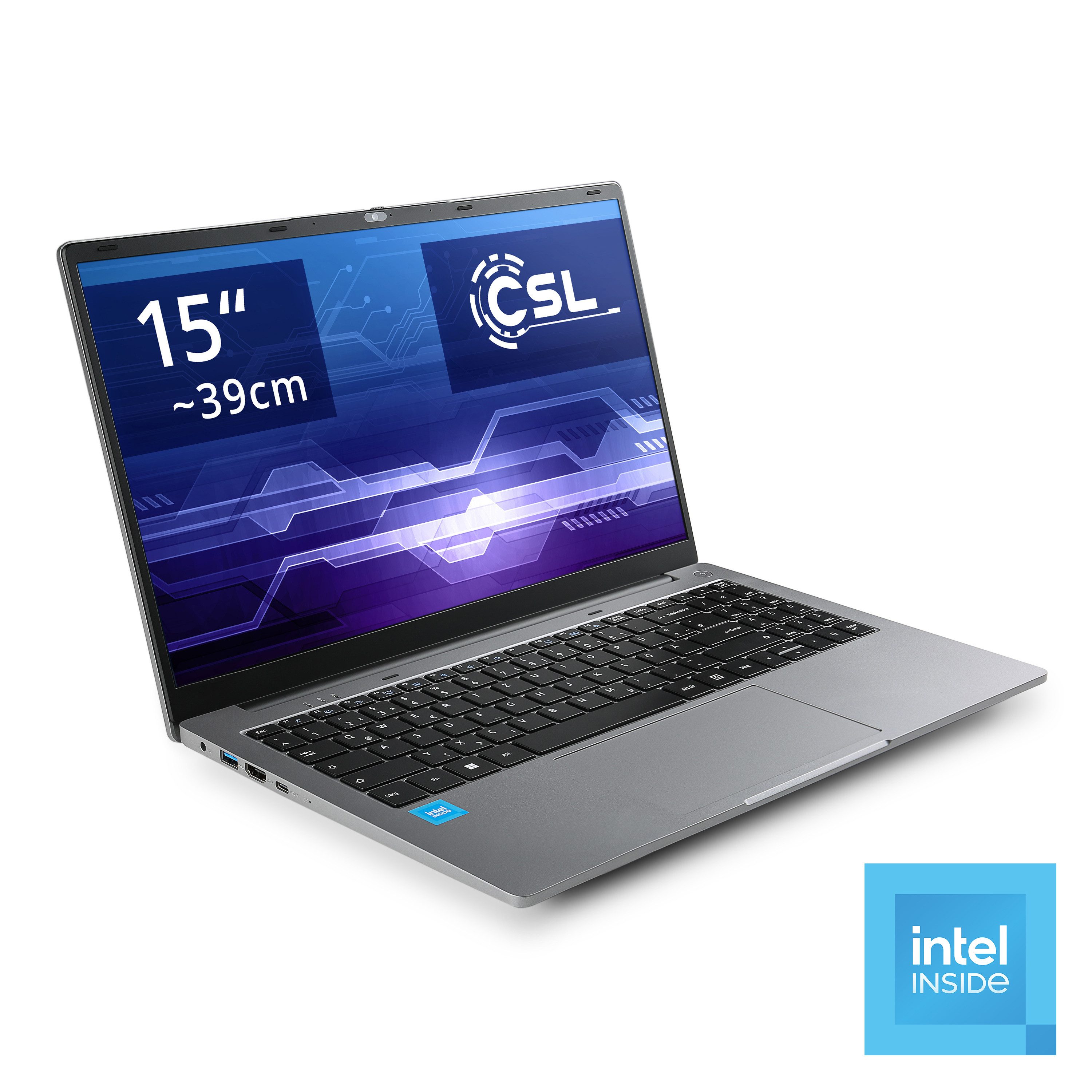 CSL R'Evolve C15 v4 Windows 11 Notebook (39,6 cm/15,6 Zoll, Intel N-Reihe N100, UHD Graphics, 500 GB SSD)