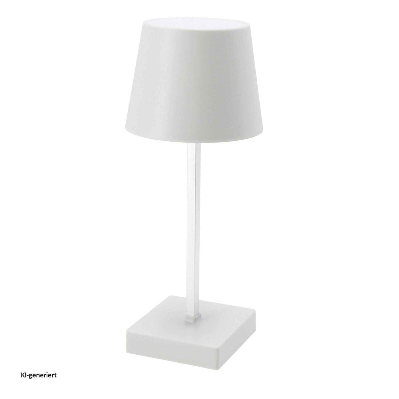 CEPEWA Tischleuchte LED Tischleuchte Weiß mit Touchfunktion, Dimmfunktion, LED fest integriert, Warmweiß, Dekoleuchte mit Akkubetrieb