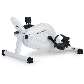 SportPlus Heimtrainer SP-HT-0001-W-iE, Mini-Heimtrainer, kleiner Beintrainer inkl. Trainingscomputer, SP-HT-0001-W-iE