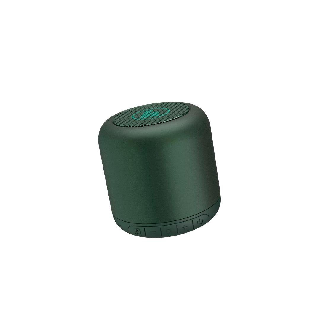 Hama Bluetooth® Lautsprecher "Drum Bluetooth-Lautsprecher HFP, W Bluetooth, AVRCP Bluetooth, dunkelgrün Integrierte Robustes Freisprecheinrichtung) (A2DP 2.0" (3,5 Aluminiumgehäuse)