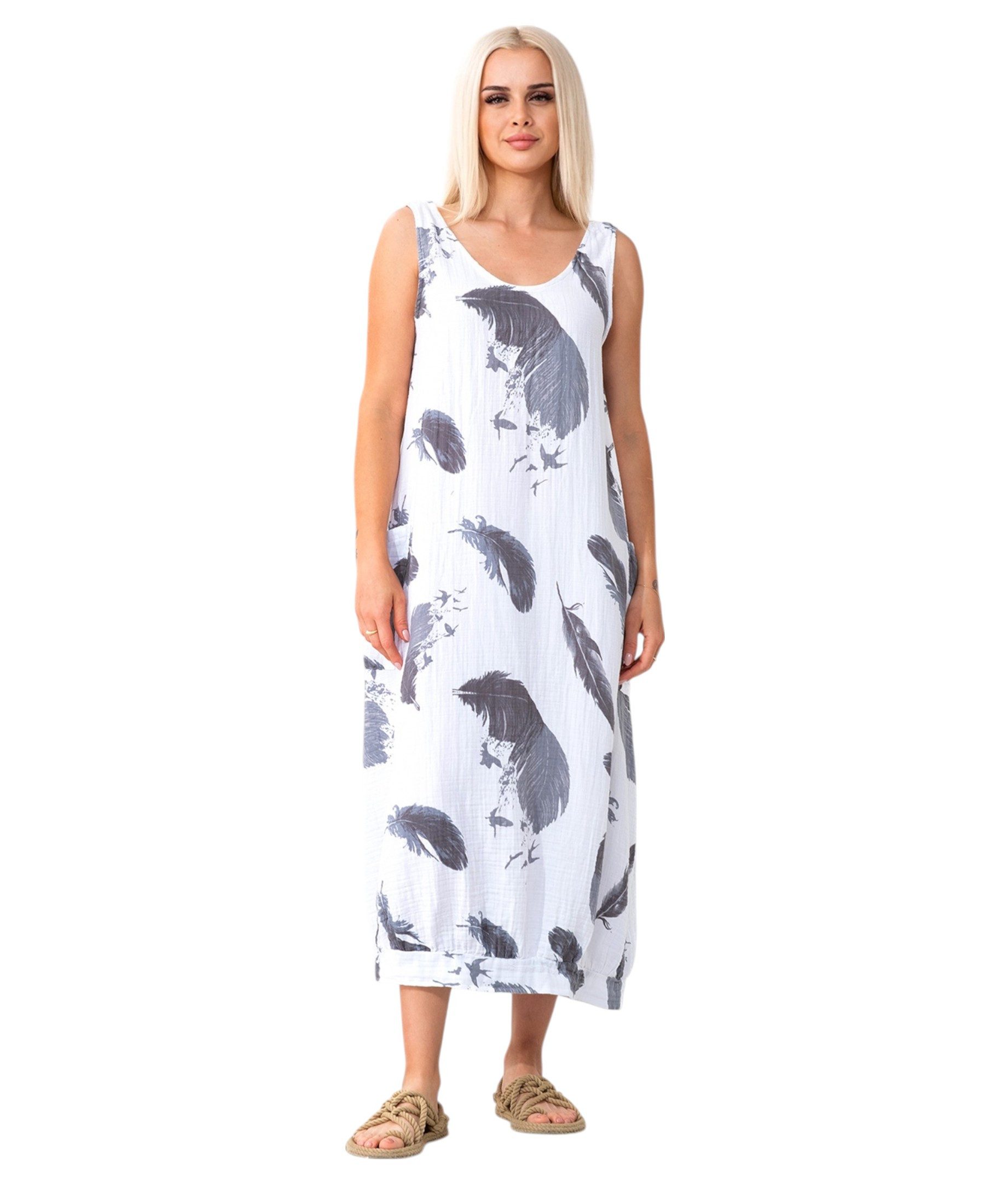WENOR Sommerkleid Musselin Strandkleid Boho Look günstig online kaufen