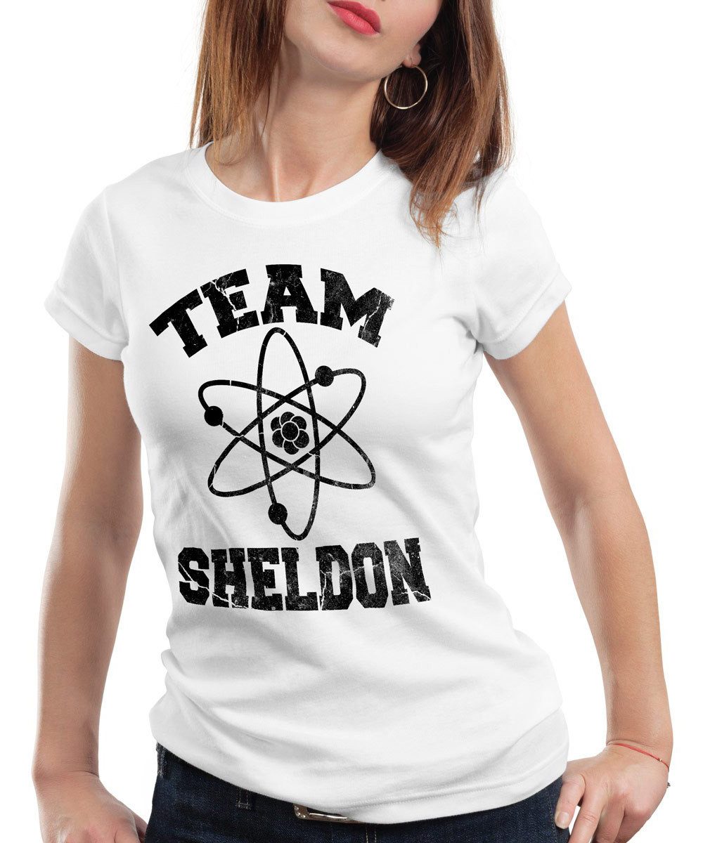 style3 T-Shirt Sheldon College Team the big bang theory cooper bazinga football