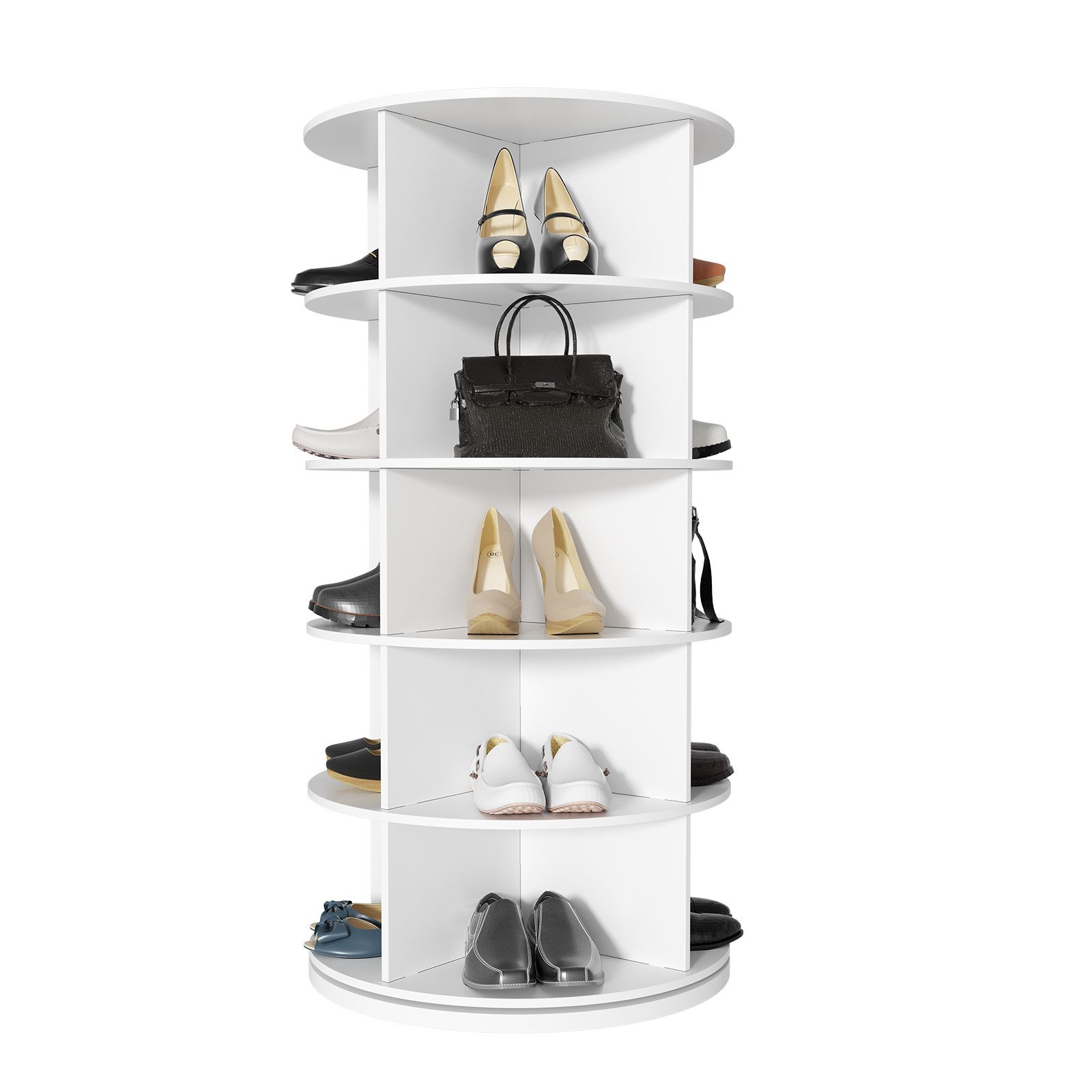 TWSOUL Schuhschrank 360 Grad drehbarer Schuhregal, günstig online kaufen