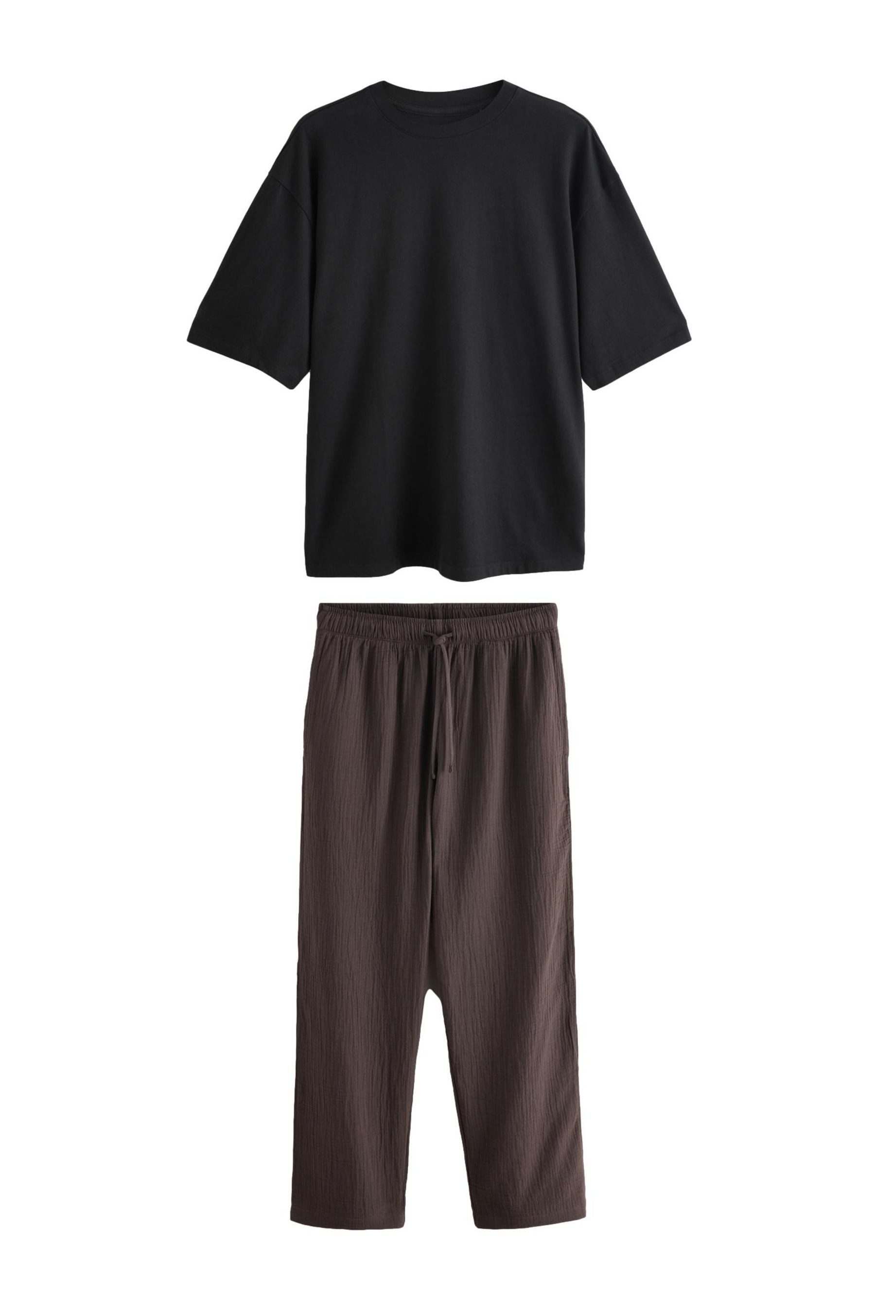 Next Pyjama Kurzarm-Pyjama aus Musselin (2 tlg)