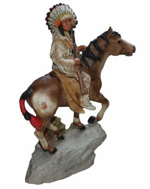 Castagna Dekofigur White Quiver auf Pferd reitend H 21 cm Native American Figur Castagna