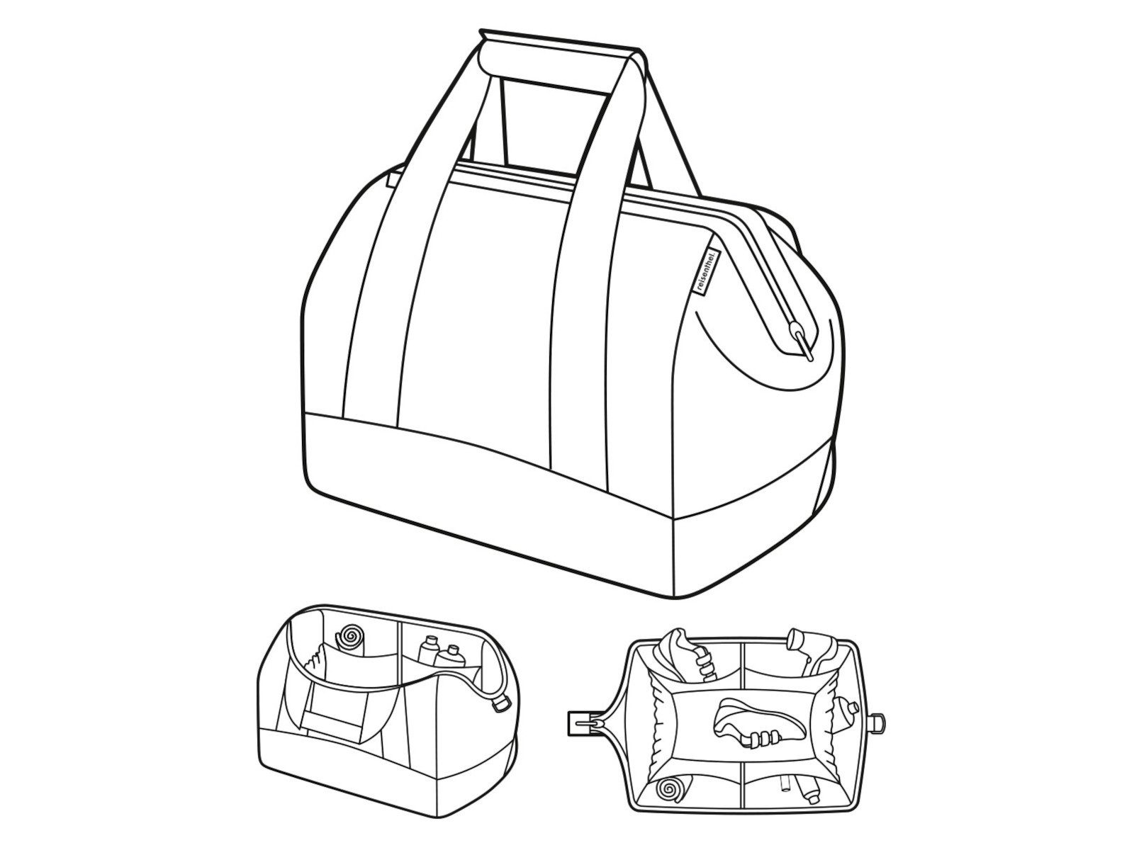 REISENTHEL® Reisetasche allrounder L twist sky rose – Bild 4 von 5