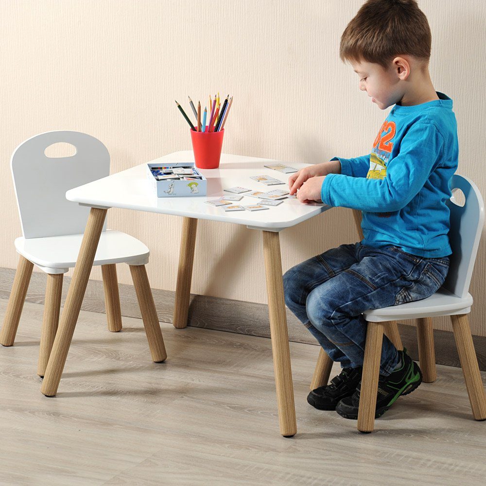 Stühlen aus 2 Kindertisch 3-St), for und home & Tisch kitchen Set (Kinder-Sitzgruppe, 1 KESPER