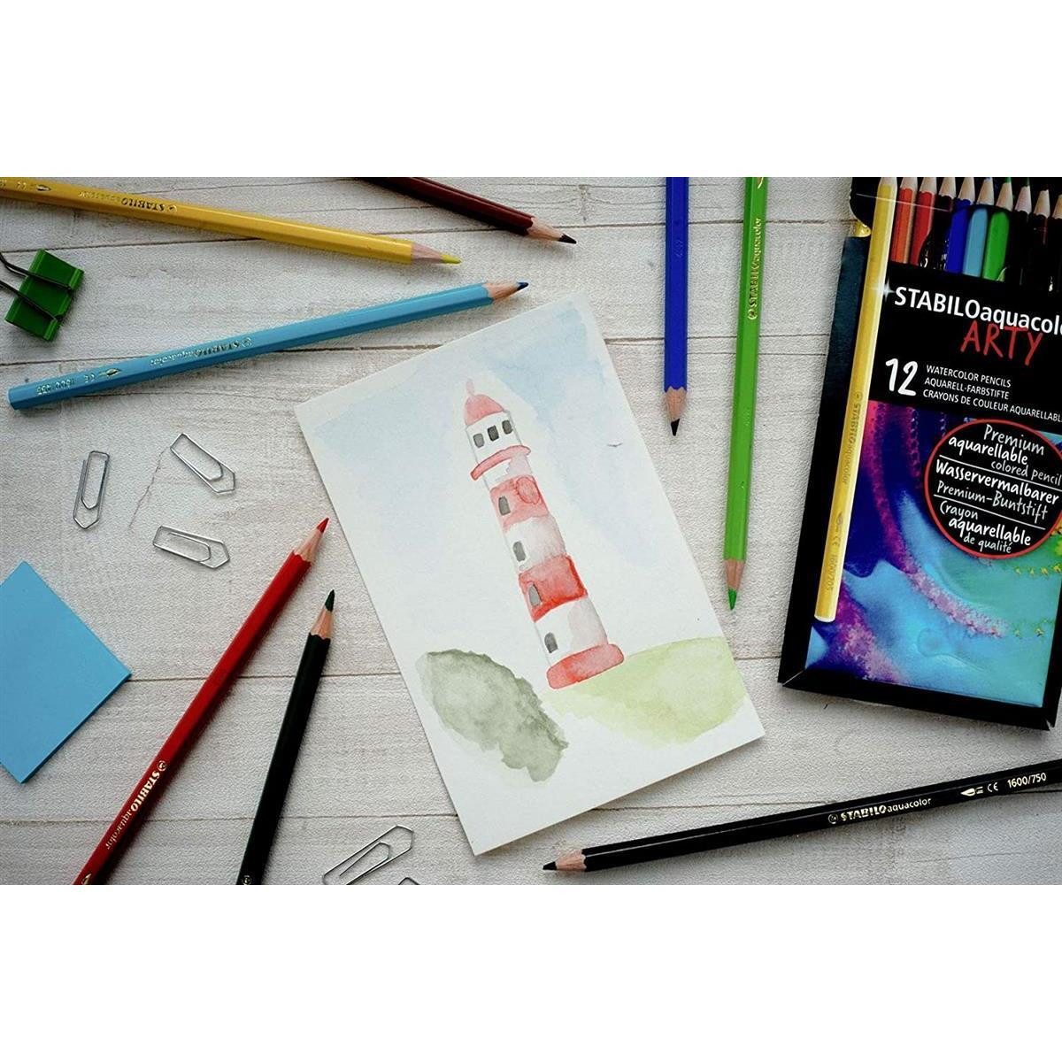STABILO Aquarellstifte STABILO aquacolor ARTY Aquarell-Farbstift - 36er Set – Bild 4 von 5
