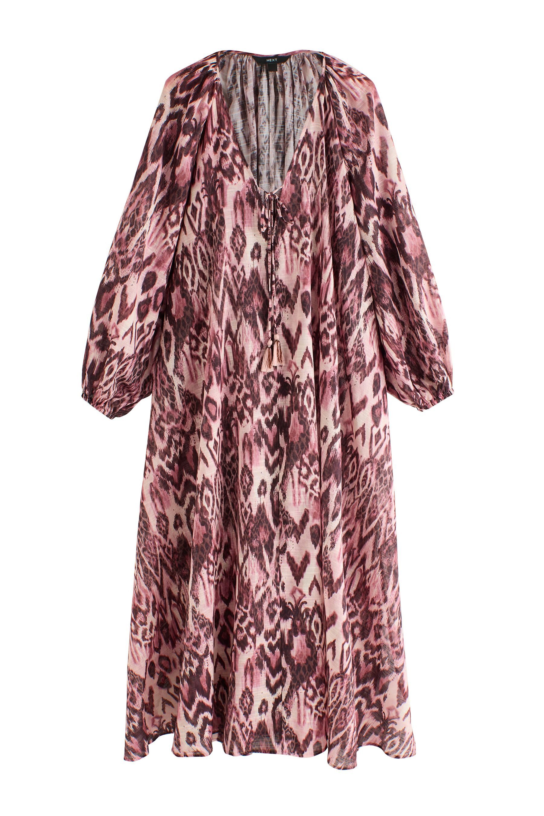 Next Kaftan Maxi-Kaftan mit Blume-Print (1-tlg)