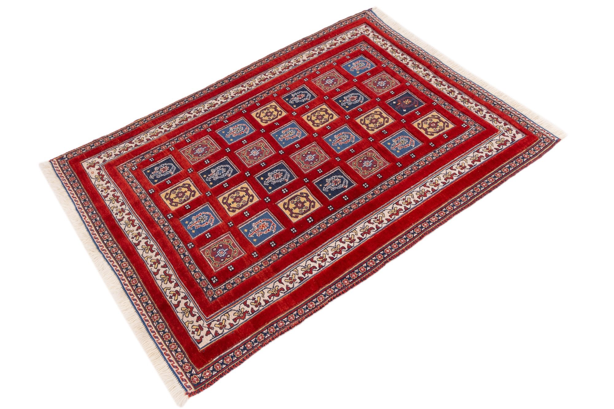 CABBEL Orientteppich Kelim Mafrash Teppich 90x130 cm handgewebt Wolle Persien Unikat, rechteckig, Höhe: 4 mm, Unikat; handgewebt; beidseitig nutzbar
