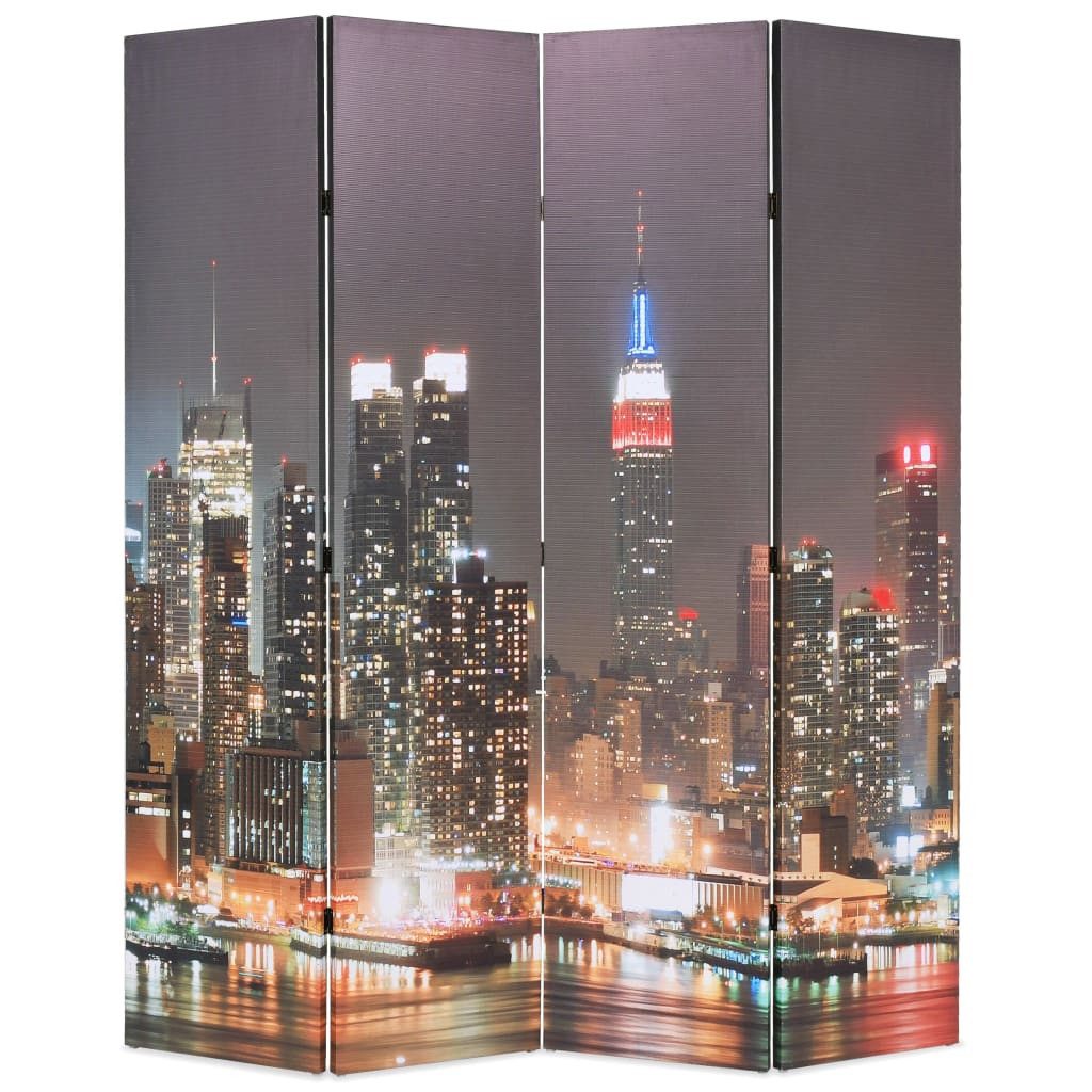 furnicato Raumteiler 3-teilig 160 x 170 cm mit New York Skyline, 1-tlg.