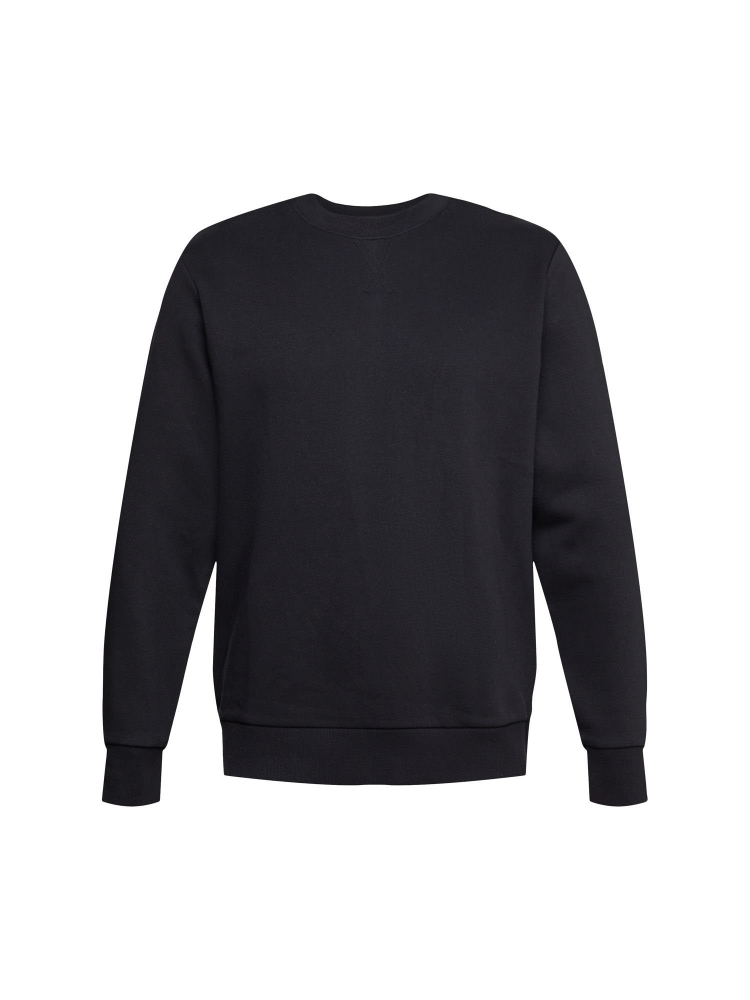 edc by Esprit Sweatshirt Recycelt: unifarbenes Sweatshirt (1-tlg) BLACK