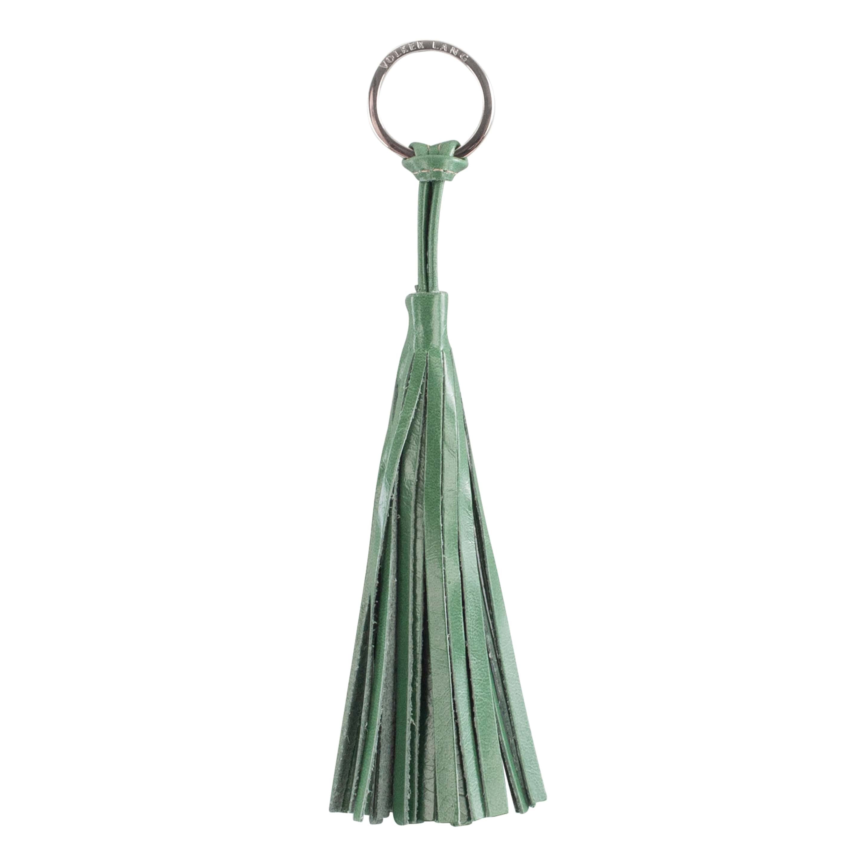 VOLKER LANG Schlüsselanhänger TASSEL, SR12 - Schlüsselring in Quasten-Form aus Leder