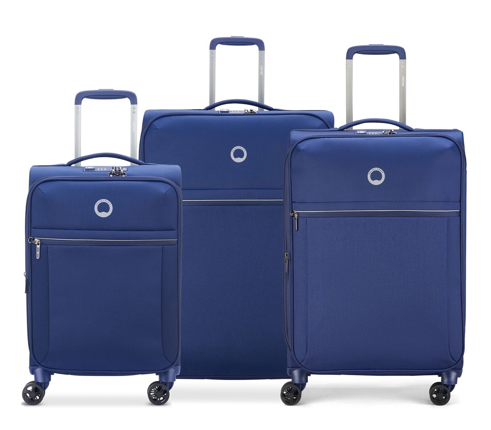 Delsey Trolleyset Brochant 2.0, 4 Rollen, (Set, 3 tlg) Blue