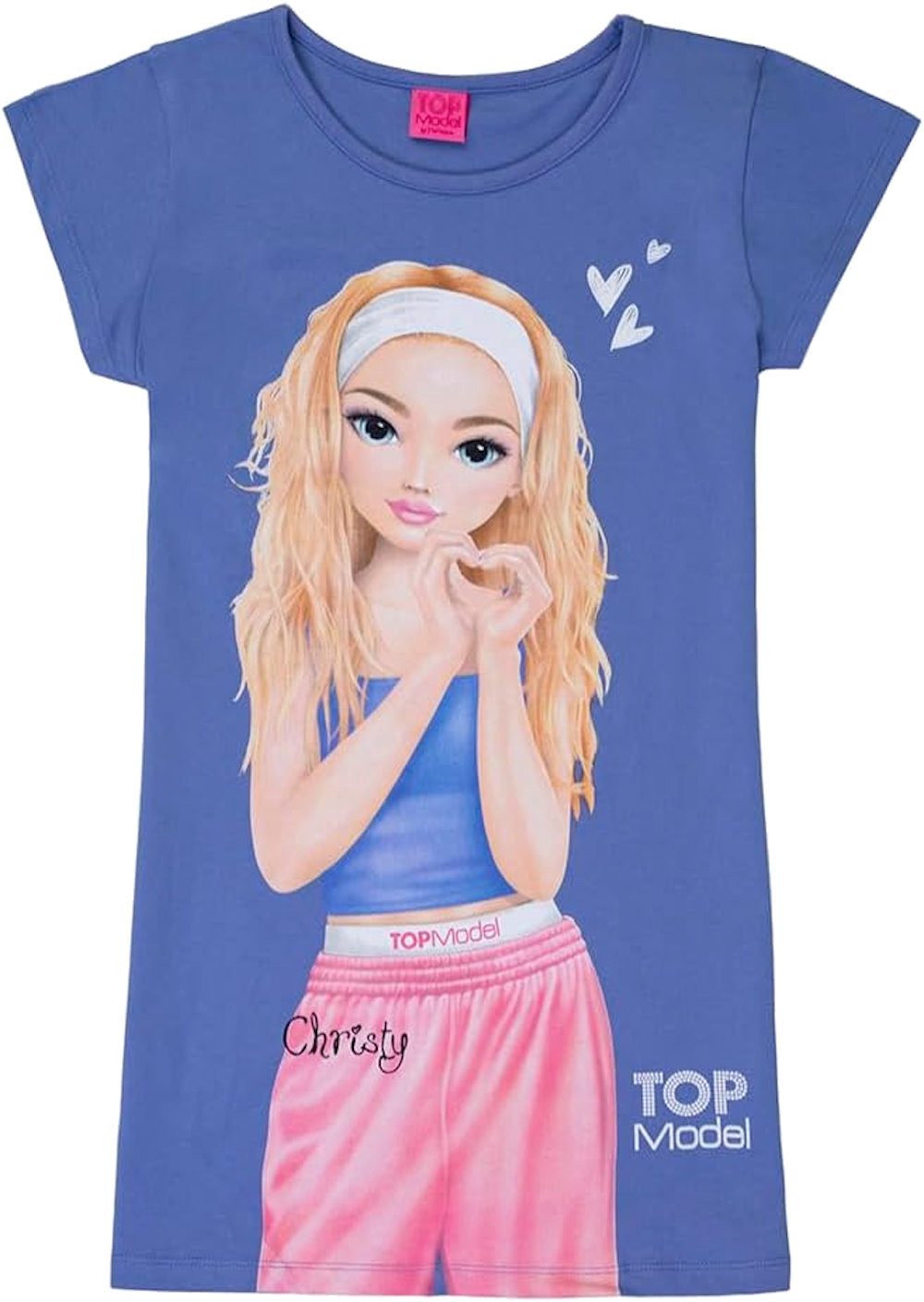 Top Model Nachthemd Top Model Christy Nachthemd Kurzarm bleached denim (1-tlg)