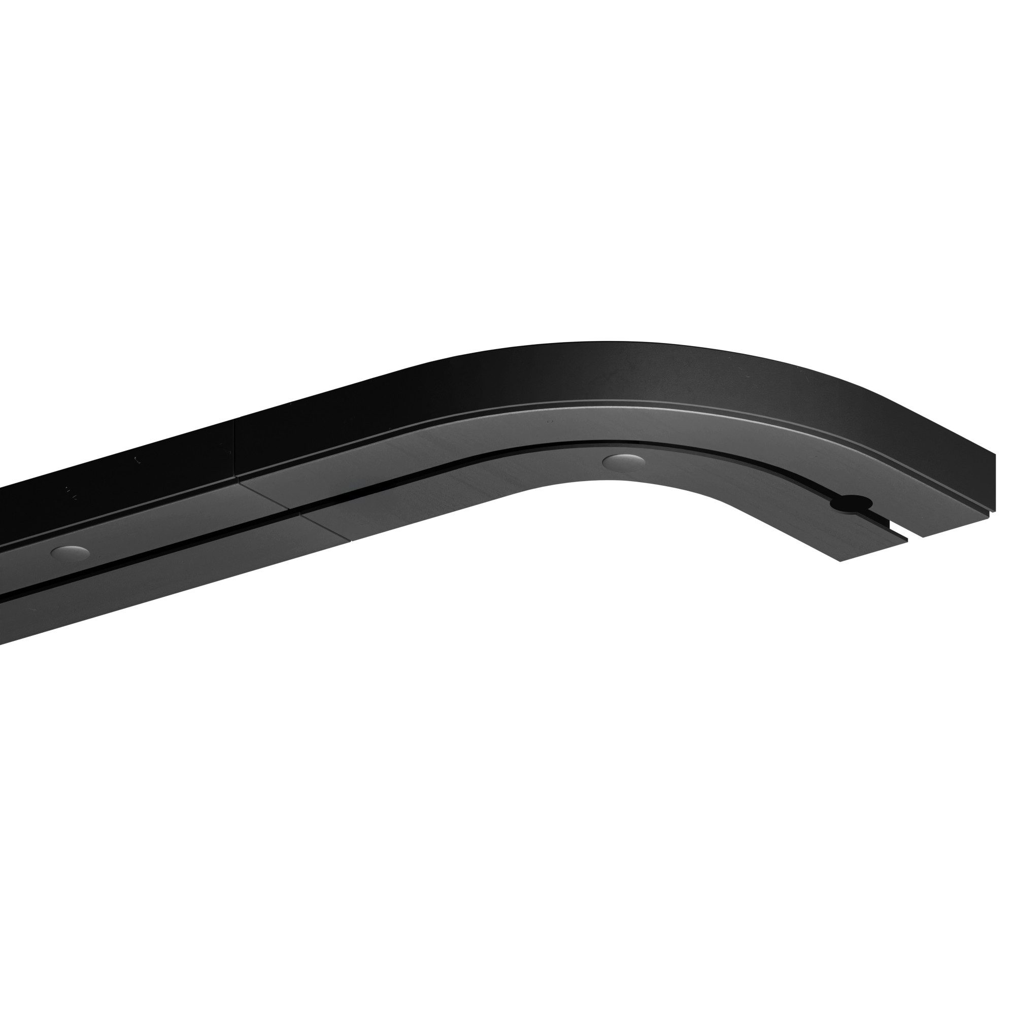 Bestlivings Gardinenschiene schwarz, 90-480 cm, Komplettset inkl. Montagezu günstig online kaufen