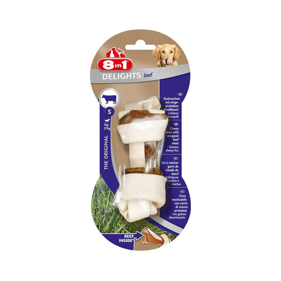 8in1 Delights Beef Kauknochen S