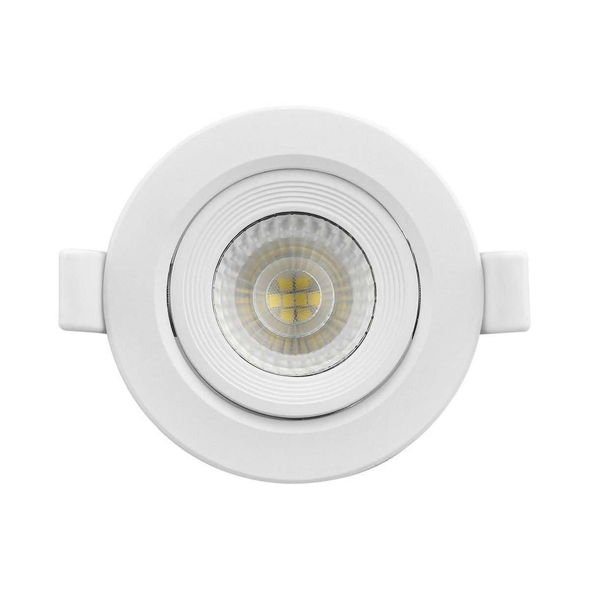 Braytron LED Einbaustrahler LED Einbauspot schwenkbar, 5W, 400 lm Spot 68mm, LED fest integriert, Warmweiß, Kaltweiß, Tageslichtweiß, Schwenkbar, Spot Beleuchtung, Einfache Montage