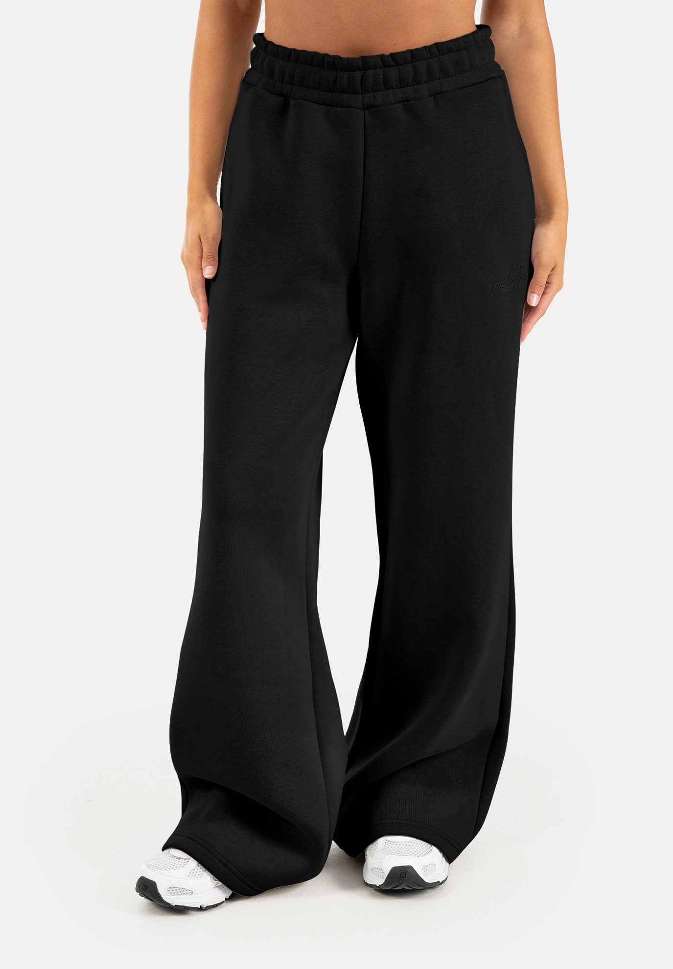 Smilodox Jogginghose Zadie Sweatpants Damen, Loose Fit, Wide Leg, für Gym & Freizeit aus Baumwolle, Slip-On, weich, elastisch, Komfort