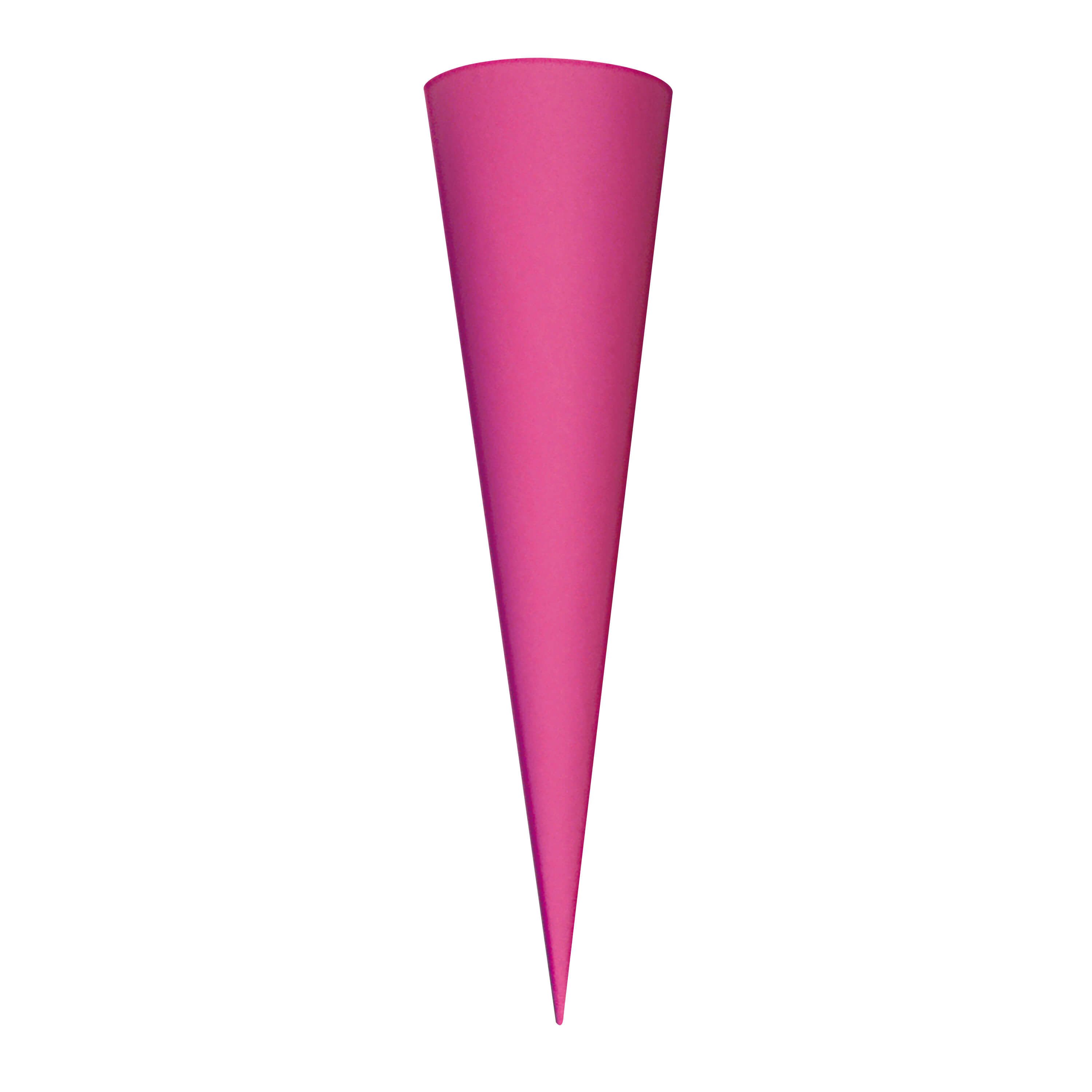 Goldbuch Schultüte Goldbuch Bastelschultüte pink, ohne Verschluss - 70cm, Verschluss ohne