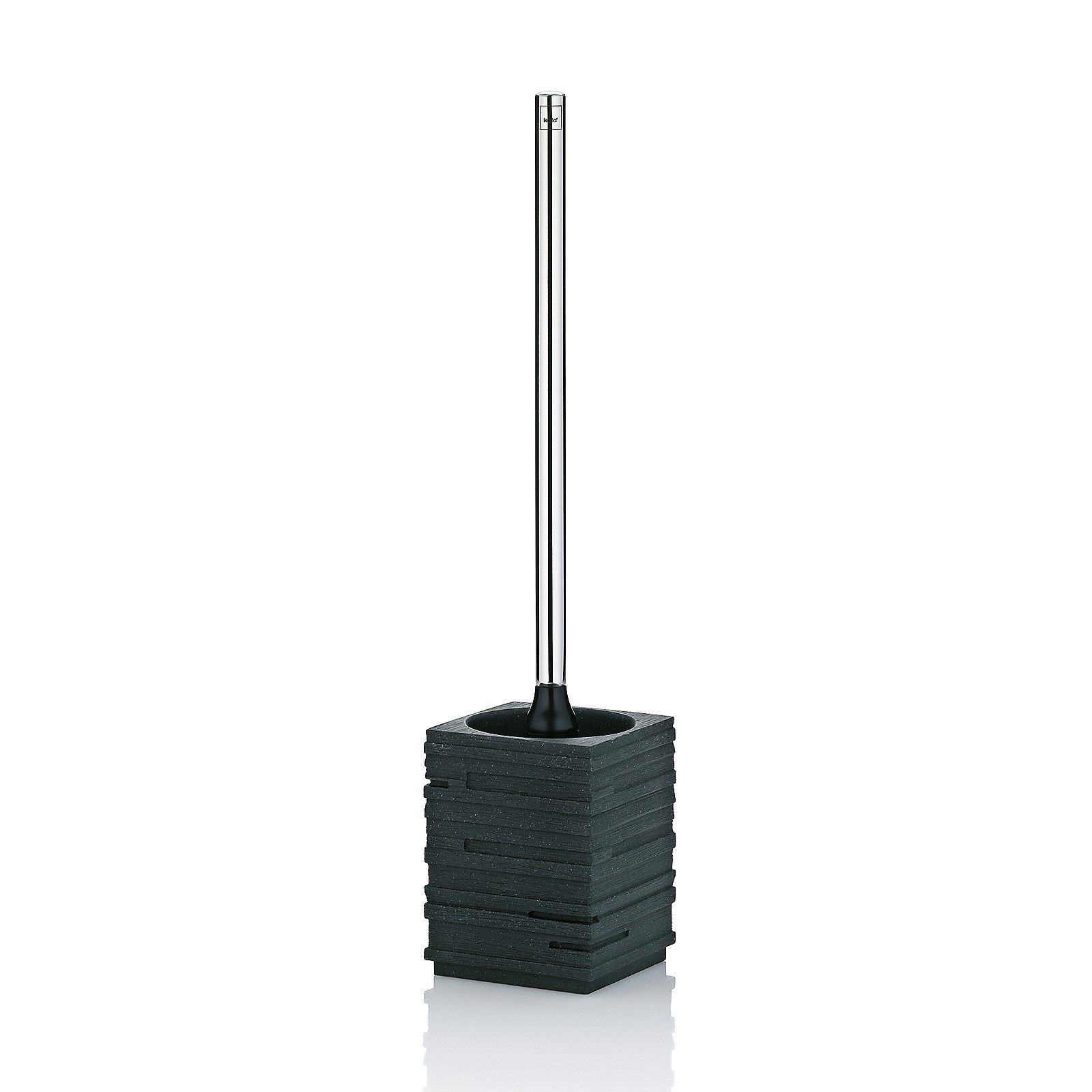 kela WC-Garnitur Posidon, Steinschichten-Optik, austauschbarer Bürstenkopf