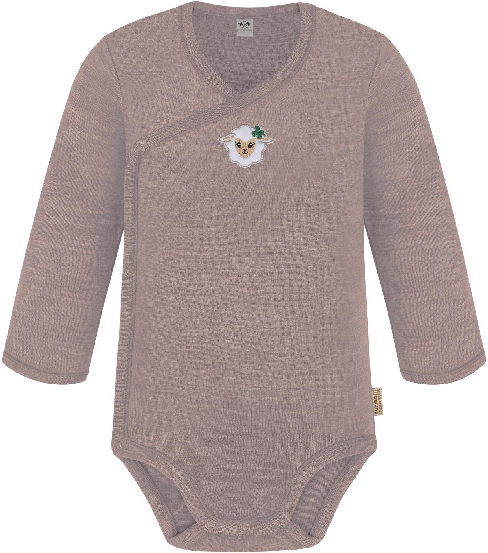 Langarmwickelbody Baby Merino Wickelbody Langarm Kaitaia