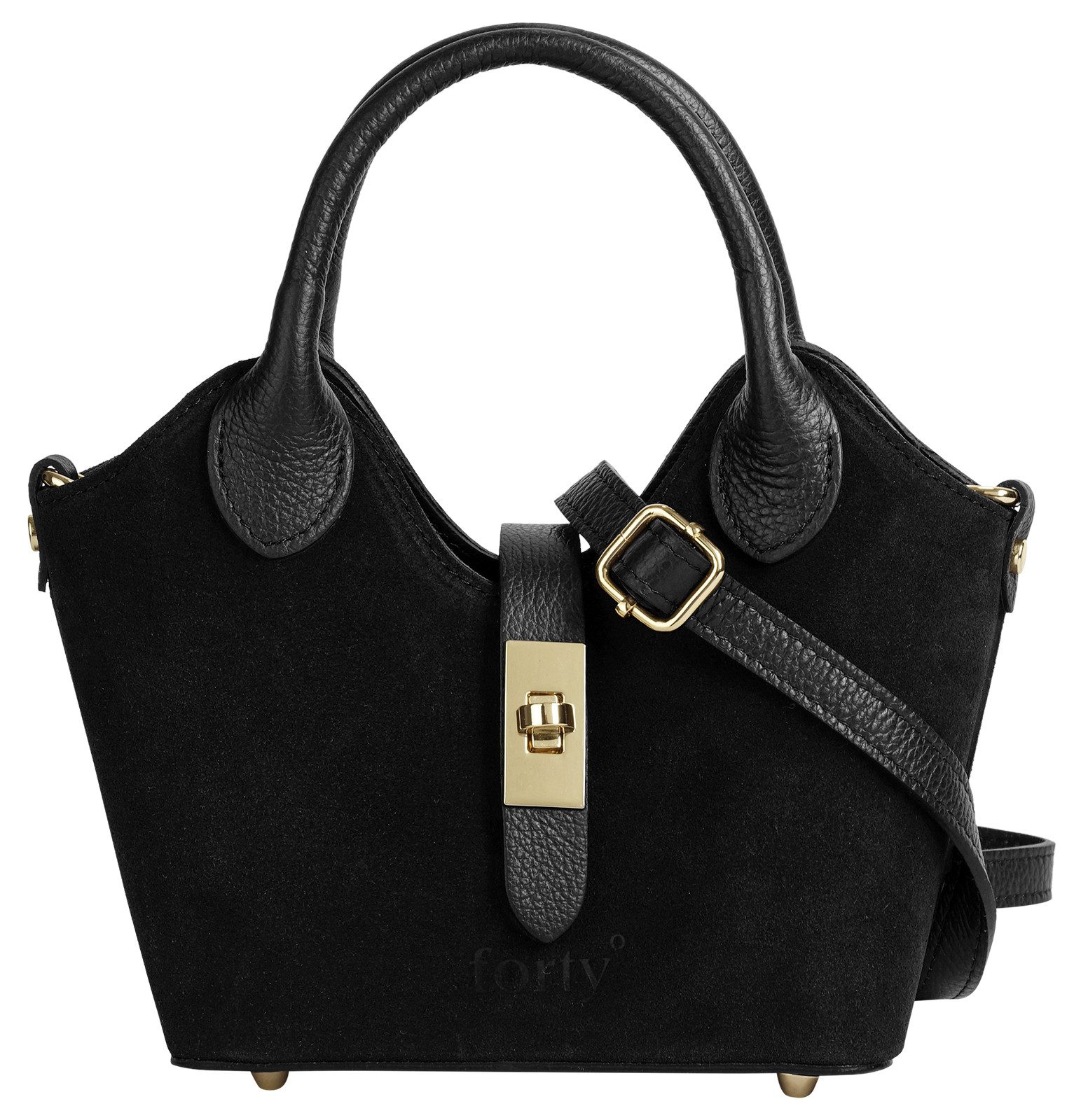 forty° Henkeltasche FORTY° Damen BELTRAVA - S echt Leder, Made in Italy, echt Leder, Made in Italy