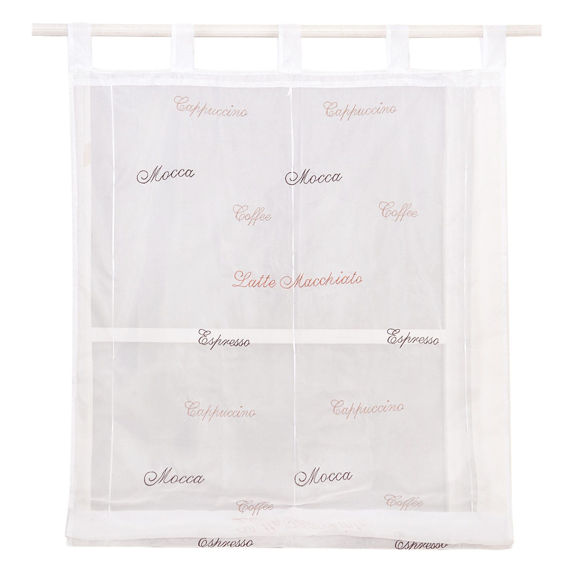 Joyswahl Raffrollo Laura, mit Schlaufen, Voile Raffgardinen Schlaufenrollo günstig online kaufen