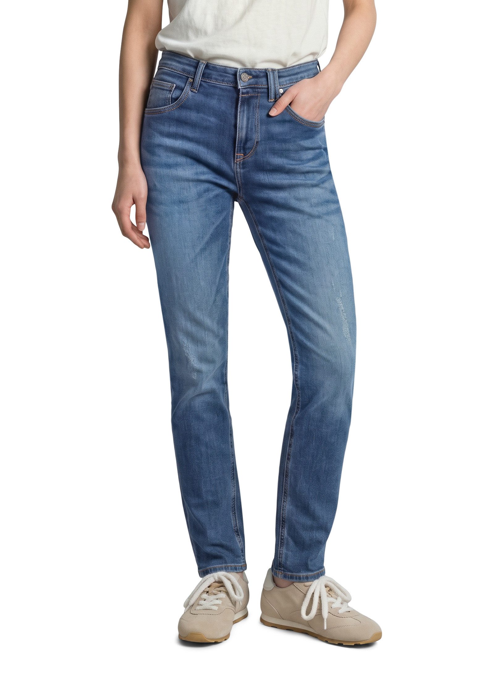 Marc O'Polo DENIM Boyfriend-Jeans aus Organic Cotton-Mix