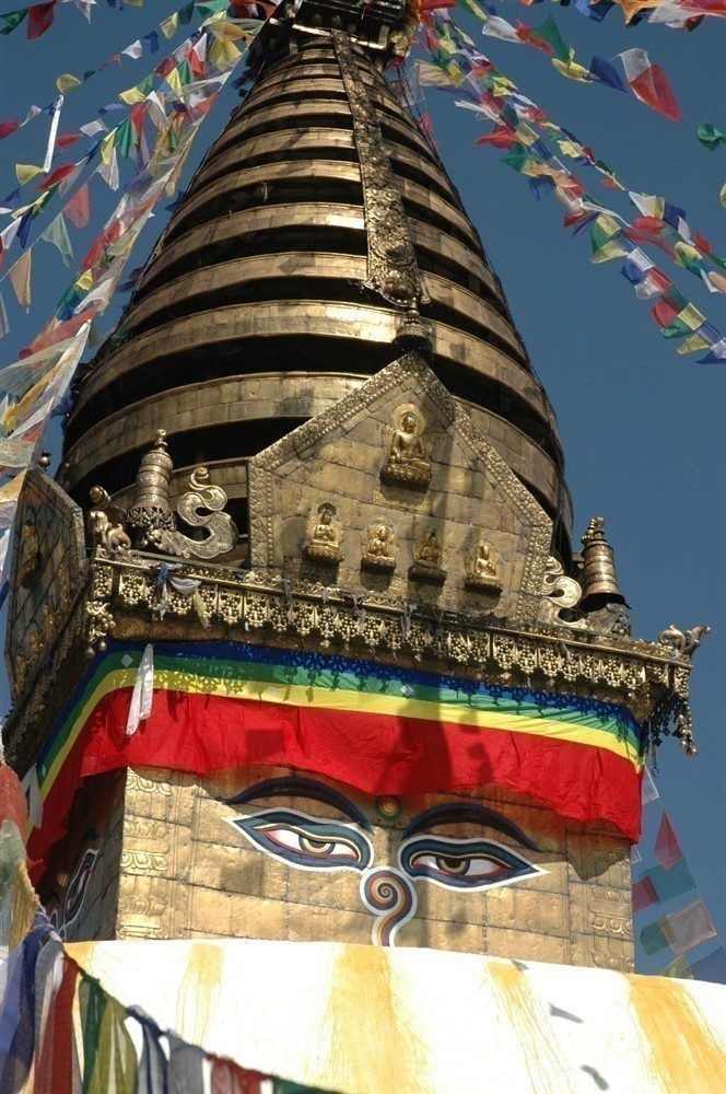 Hathi Fahne Tibetanische GEBETSFAHNEN,2,80 Meter,Buddhismus,Tibet, Nepal