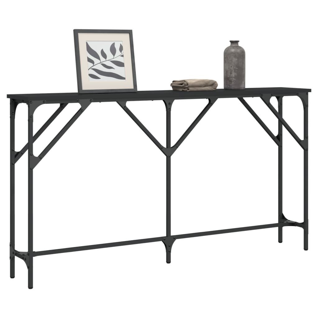 vidaXL Beistelltisch Konsolentisch Schwarz 140x23x75 cm günstig online kaufen