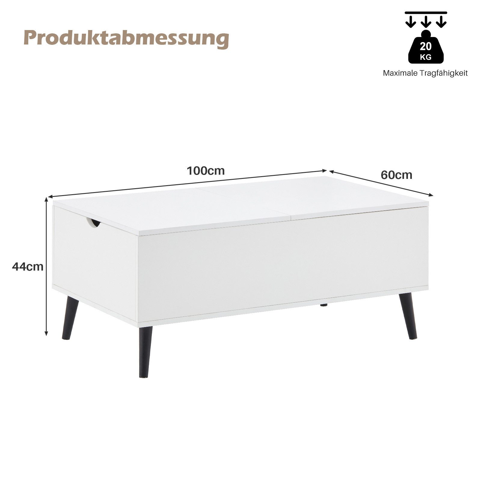 Ofcasa Couchtisch Sofatisch höhenverstellbarer (1 Tisch), günstig online kaufen