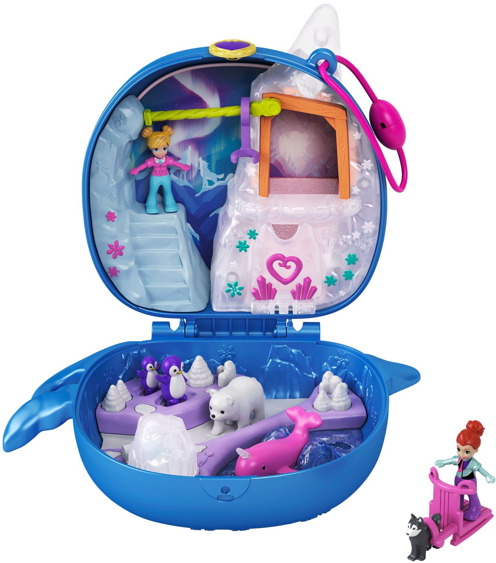 Image of Mattel® Spielwelt »Polly Pocket Narwal-Eisspaß Schatulle«, Sammelfigur
