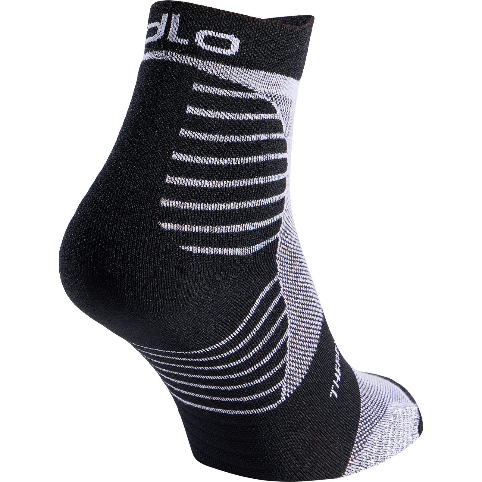 Odlo Laufsocken Merino Trail Socks quarter black 764040-15000 Socken aus Merinomix für alles abseits befestigter Wege