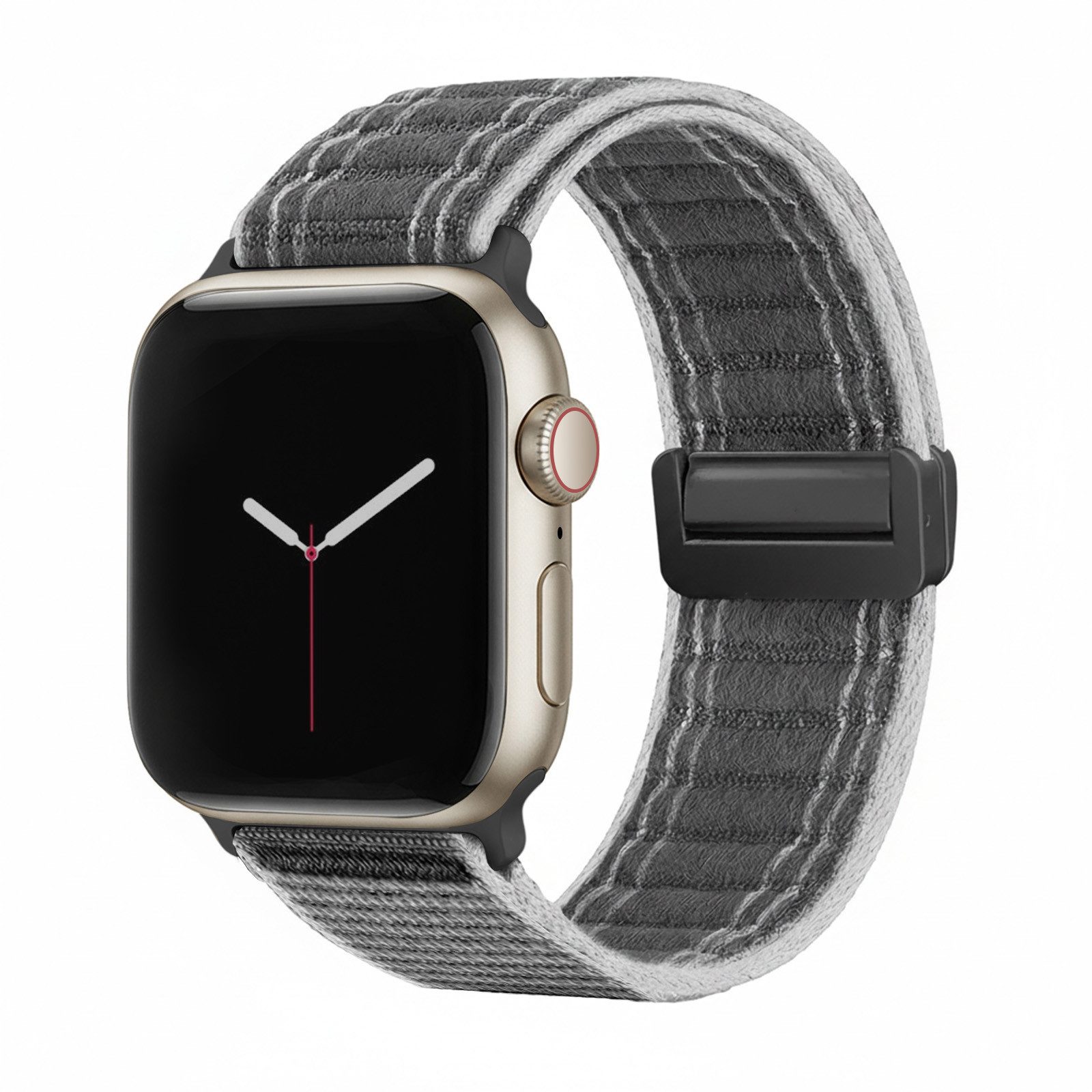 Tec-Expert Smartwatch-Armband für Apple Watch Series 8 41 mm Armband Ersatz Wechsel Band, Nylon Textil mit Magnetverschluss, stufenlos Verstellbar atmungsaktiv