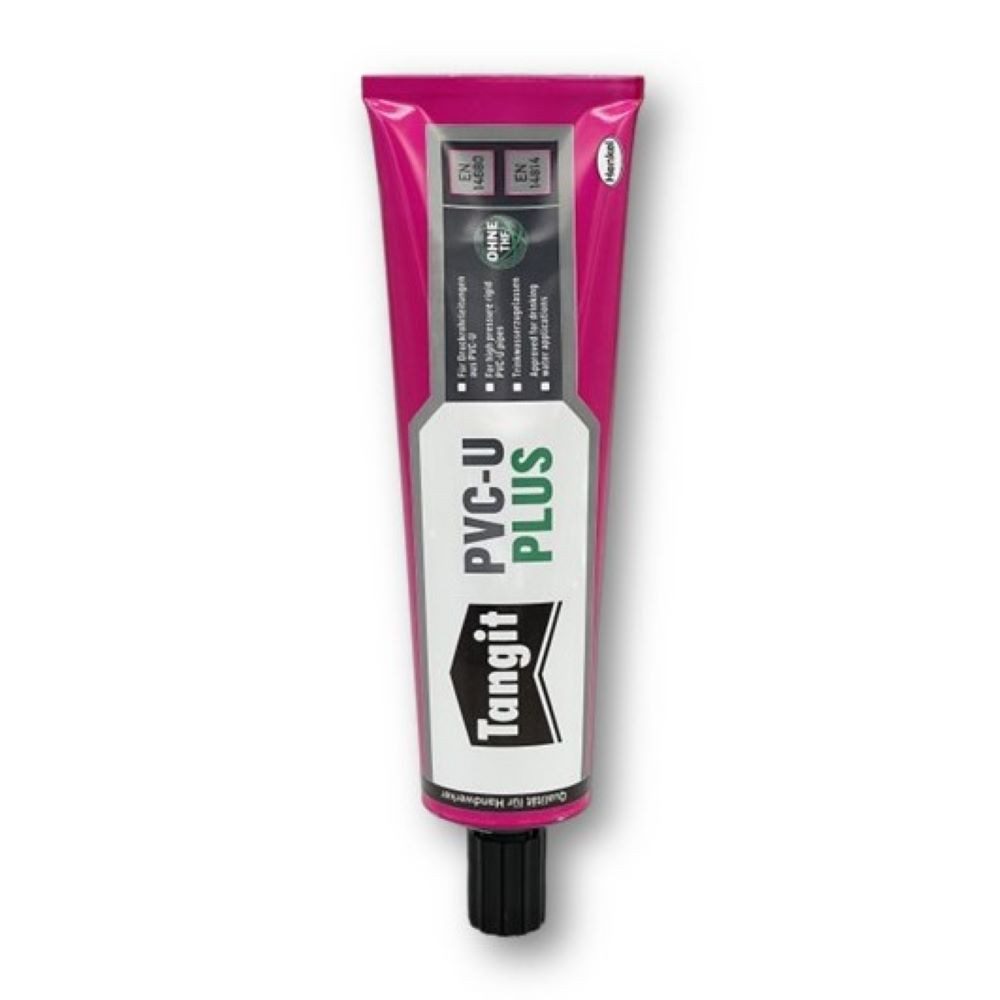 Tangit Klebstoff Tangit PVC-U Plus Kleber für Druck- und drucklose Rohrleitungen 125g, (1-tlg)