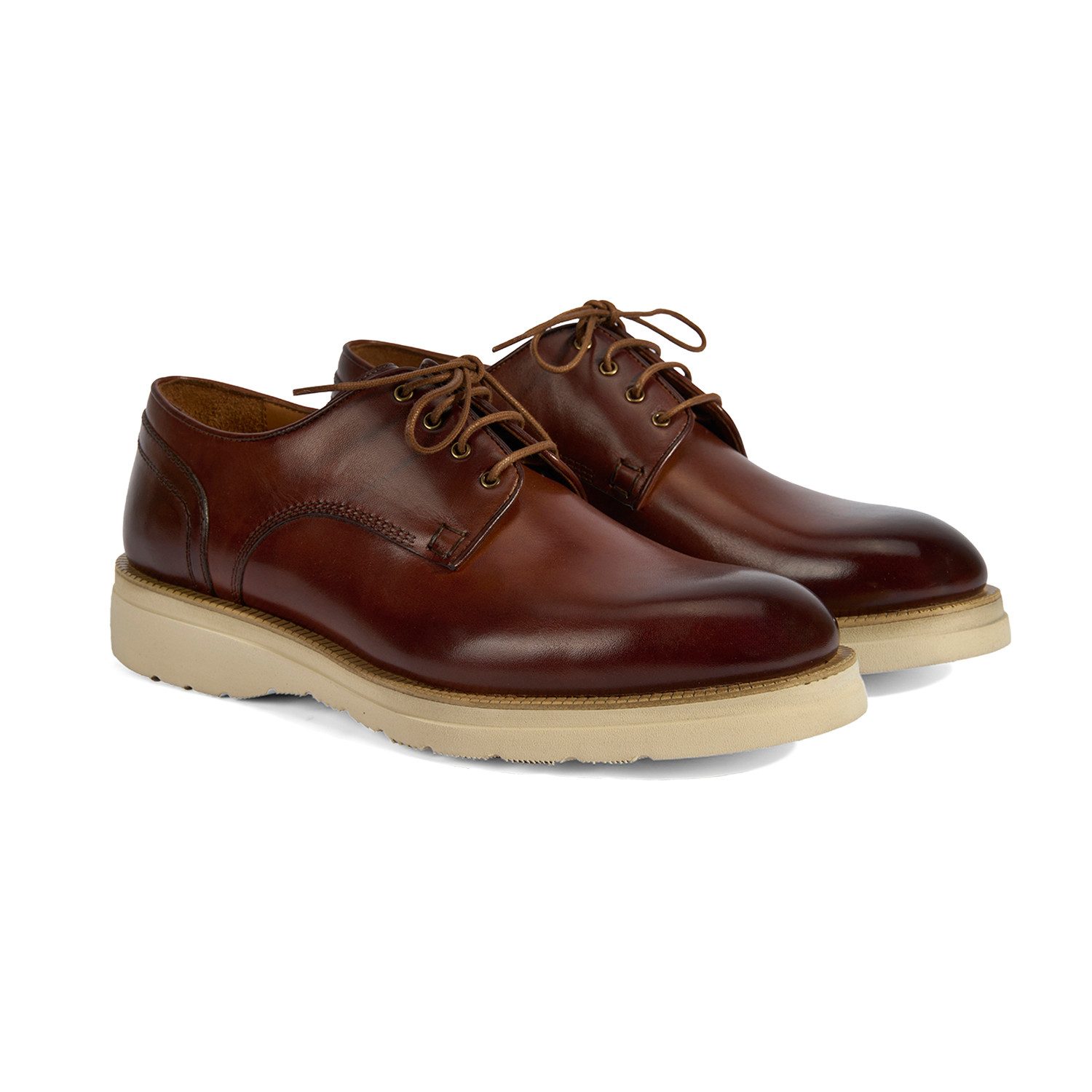 Desa Herren-Slipper – Obermaterial und Futter aus Leder, elastische Schnür Loafer