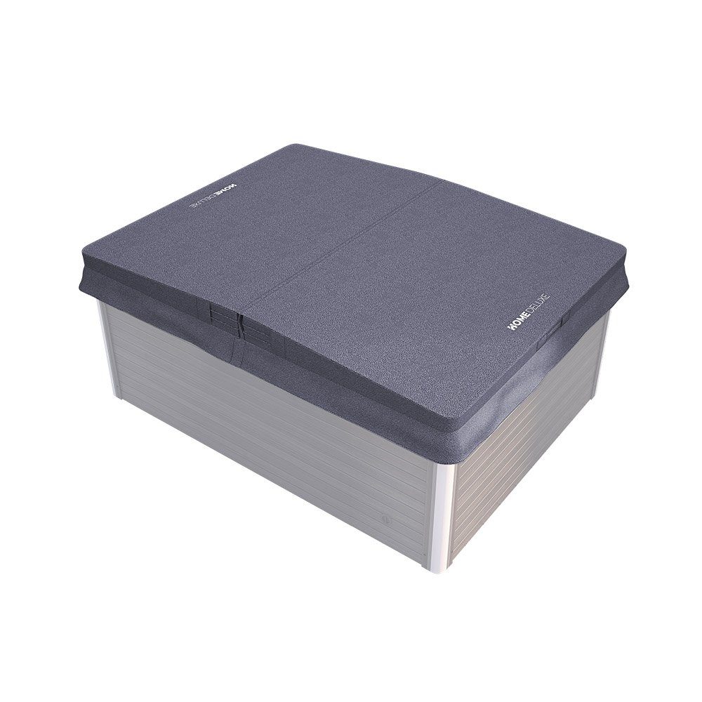 HOME DELUXE Pool-Abdeckplane Thermoabdeckung für Oudoorwhirlpool, Thermoabdeckung mit Gefälle, hochisolierende Thermoabdeckung