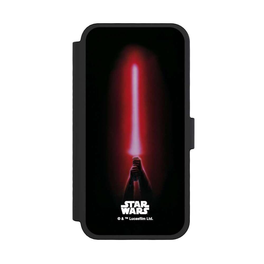 NIVOCASE Handyhülle Fanartikel Laserschwert Star Wars Sith lightsaber - Star Wars, Apple iPhone 16 Pro Klapphülle Handyhülle aus Kunst Leder