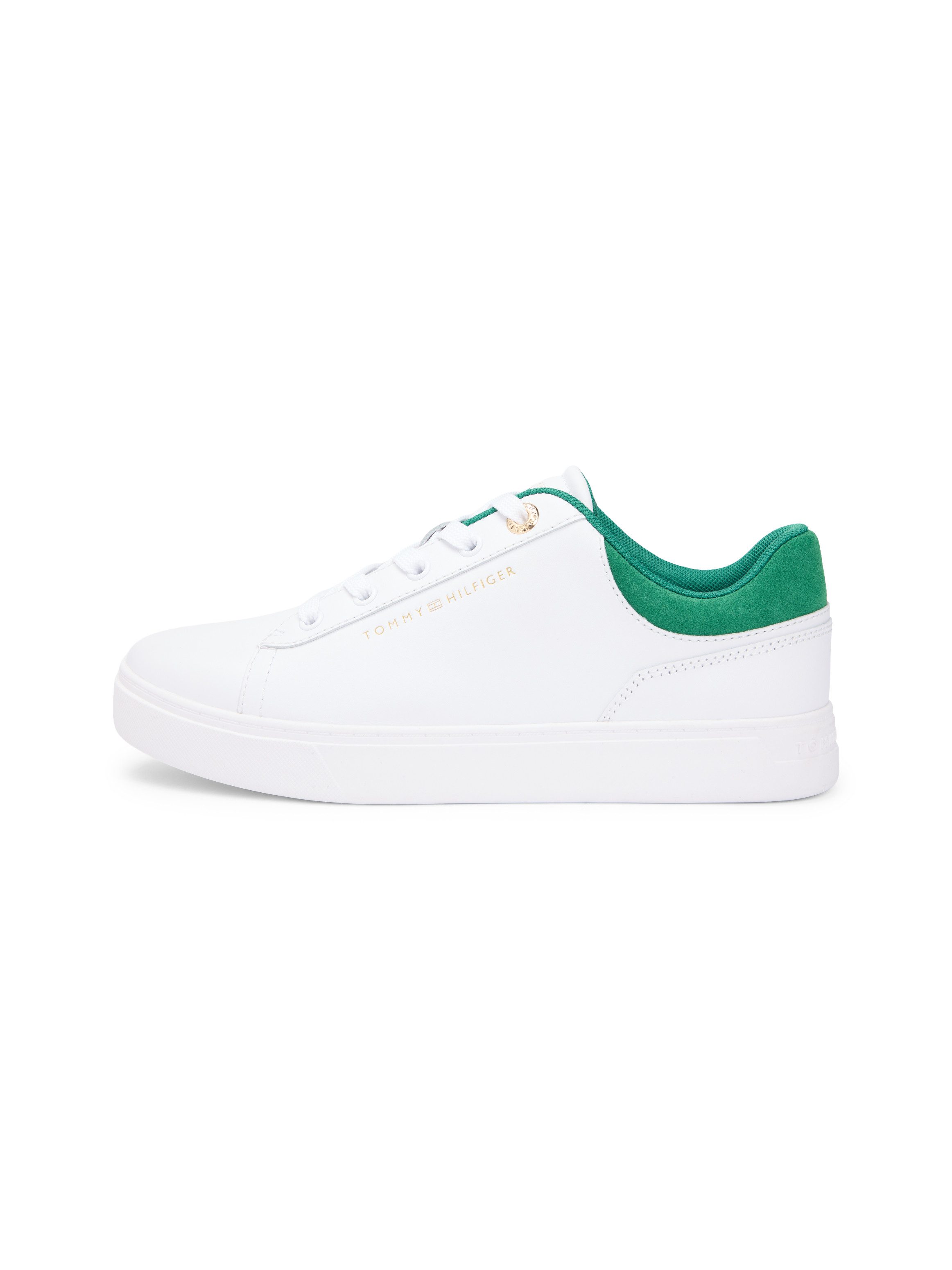 Tommy Hilfiger CASUAL CUPSOLE SNEAKER Plateausneaker, Freizeitschuh, Halbschuh, Schnürschuh, Kontrastbesatz an der Ferse – Bild 5 von 5