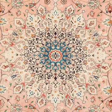 Orientteppich Perser - Täbriz - Royal - 300 x 203 cm - rosa, morgenland, rechteckig, Höhe: 7 mm, Wohnzimmer, Handgeknüpft, Einzelstück mit Zertifikat