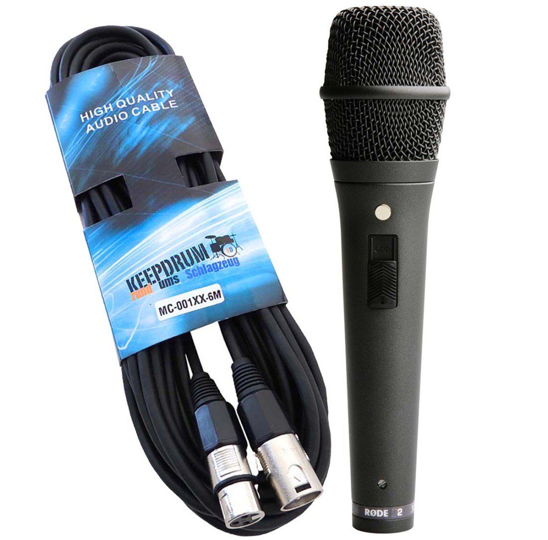 RØDE Mikrofon Rode M2 Mikrofon mit Mikrofonkabel, Vorteilsset