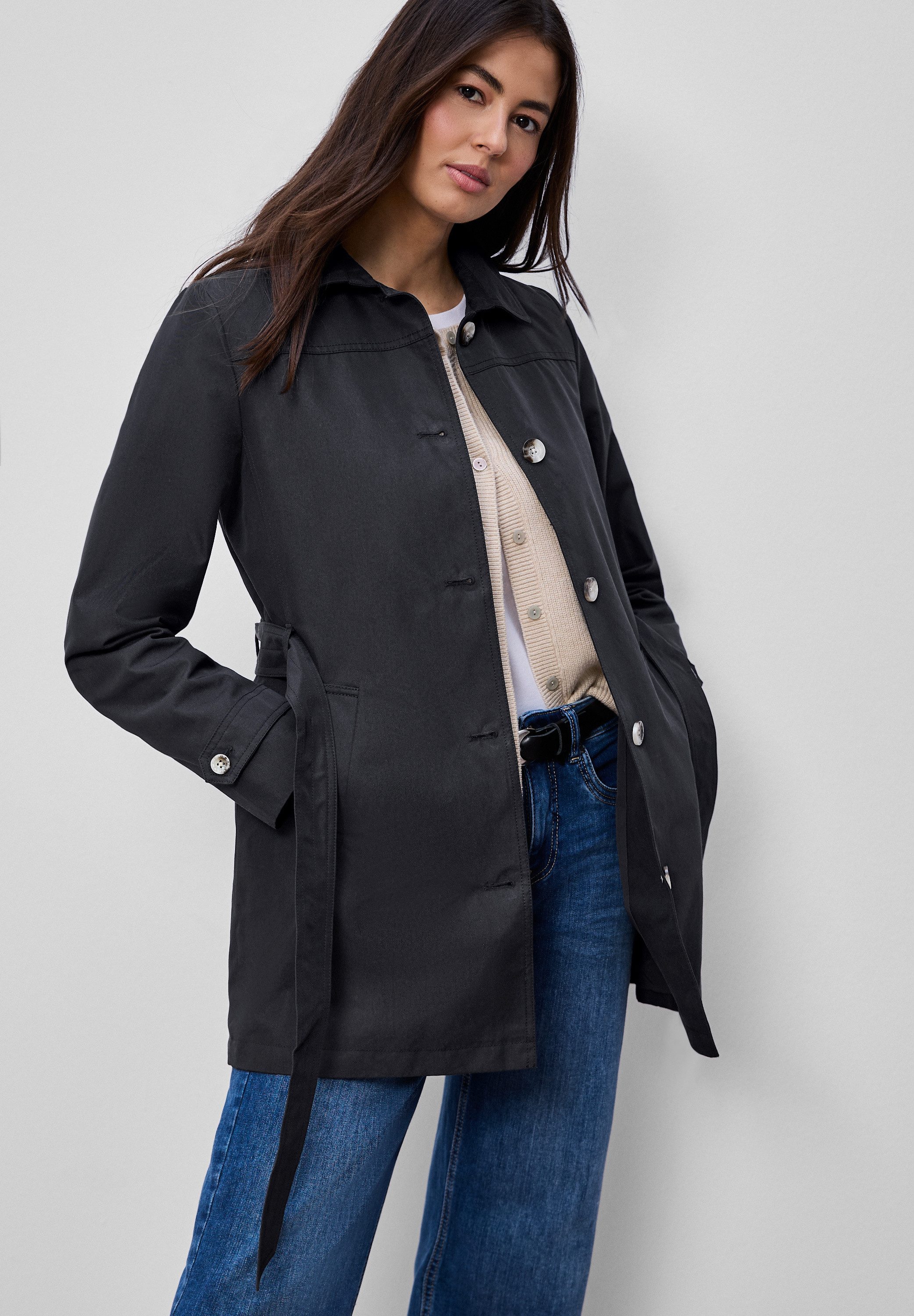 STREET ONE Outdoorjacke im soften Baumwoll-Mix günstig online kaufen