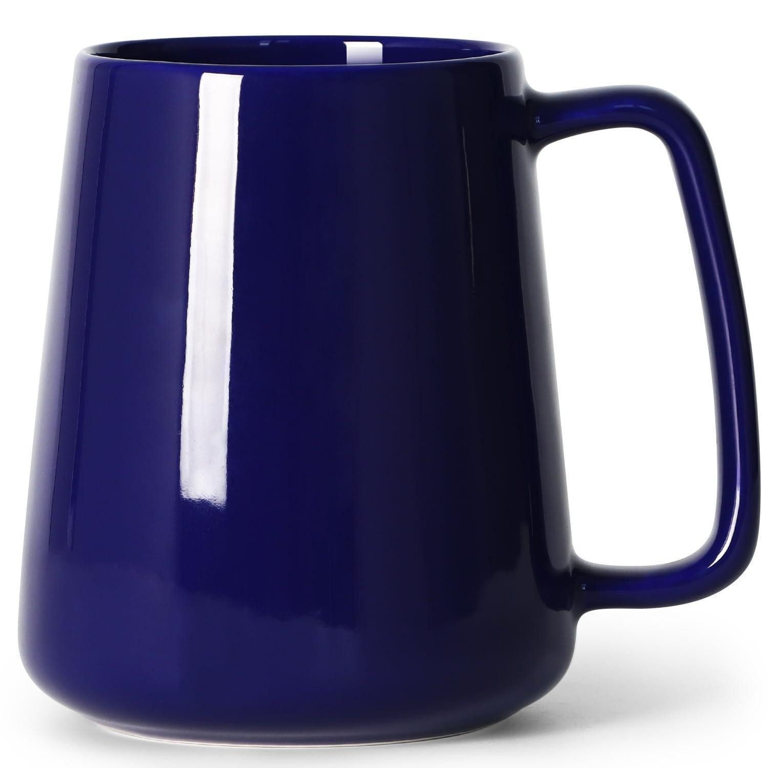 LuxusKollektion Tasse Kaffeetasse Blau Groß 24OZ/720ML Keramik, Keramik