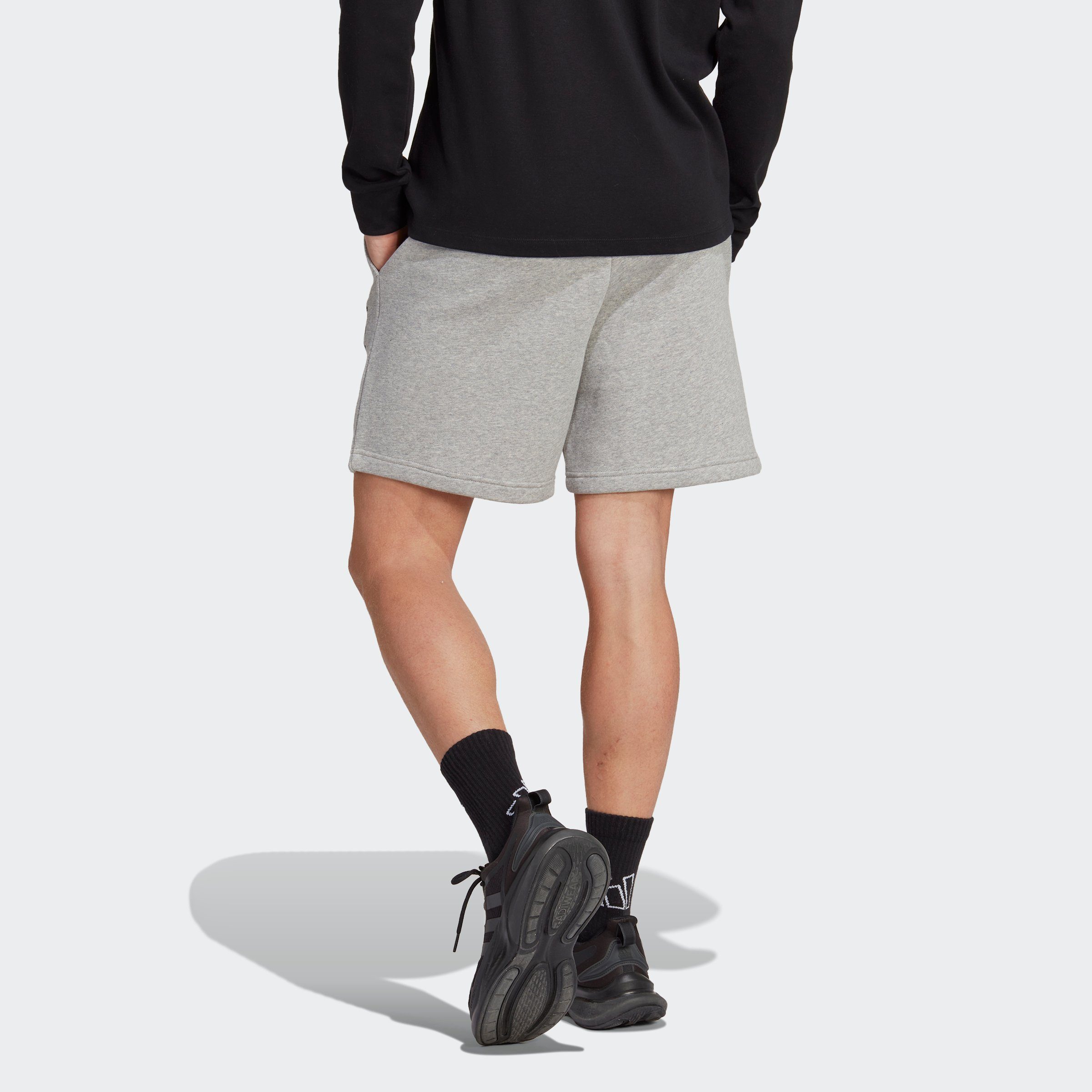 Medium adidas Sportswear (1-tlg) Shorts ALL Heather GRAPHIC FLEECE Grey SZN